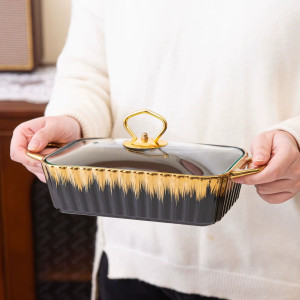 3 Pcs Ceramic Warming Tray