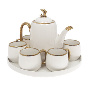 Tea Set W/Revolving Tray ABC-1
