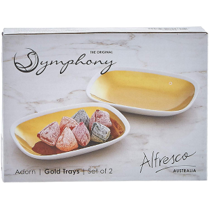 Symphony Adorn Oval Tray Set