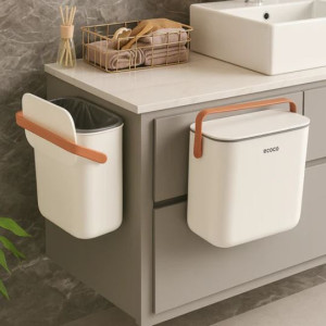 Ecoco Wall-Mounted Kitchen & Bathroom Trash Cans With Lid
