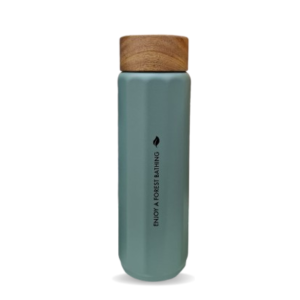 Water Bottle With Bamboo Lid