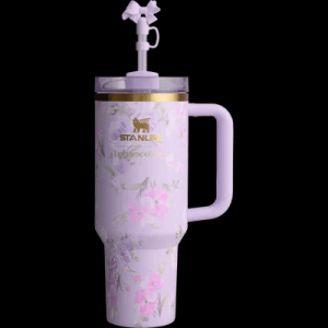 The Stanley x LoveShackFancy Quencher | 40 OZ | Happy Thoughts | Printed Box