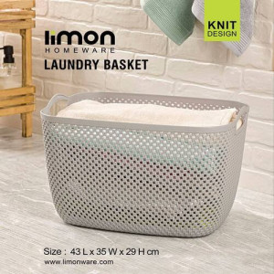 Limon Rectangular Flexible Laundry Basket with Handles – Durable Clothes & Linen Organizer (2137) | Adornia.pk