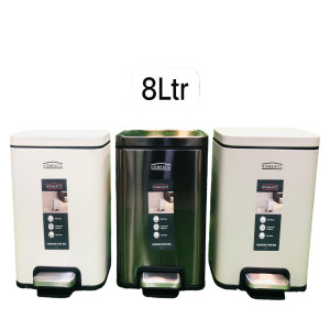 Homeatic Madison Stainless Steel Step Bin 8Ltr