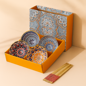 Japanese Style Ceramic Bowls - Set of 4