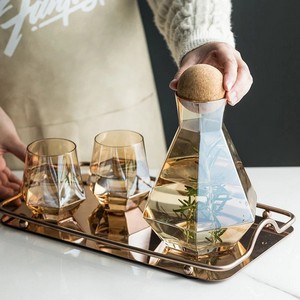 Crystal Glass Hexagonal Pitcher Water Set