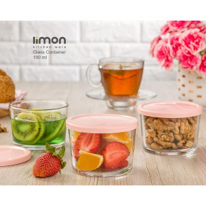 Limon 3 Pcs Glass Bowl
