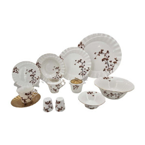 Dinner Set for 6 Persons – 44 Pcs | Premium Ceramic Tableware Collection