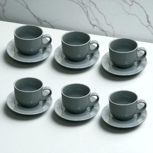 Cup Saucer Set 6Pcs  220ml 6c-SYP64-08