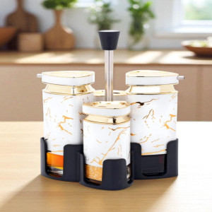 Elegant Condiment Jar Set - Perfect for Sauces, Spices & More