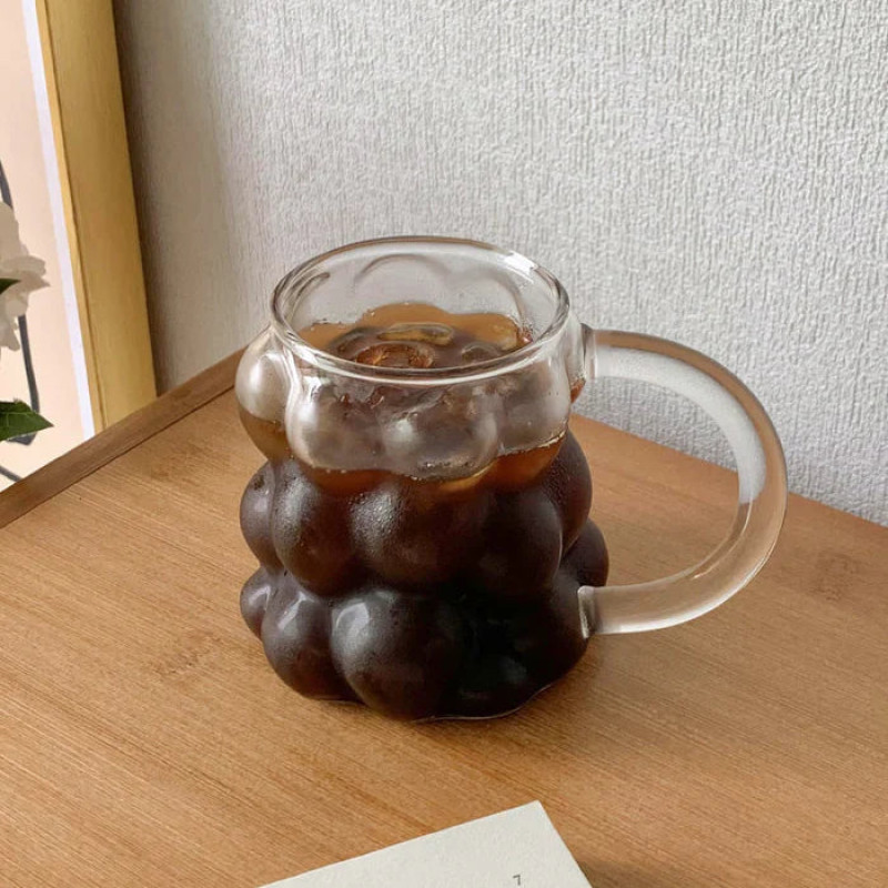Creative Bubble-Shaped Glass Cup
