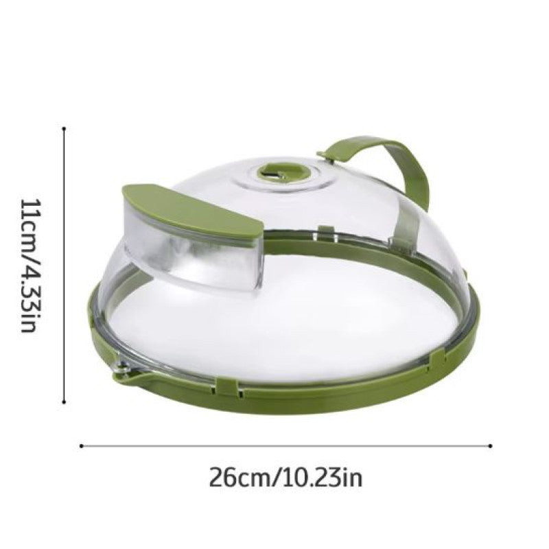 Microwave Splatter Cover With Water Steamer