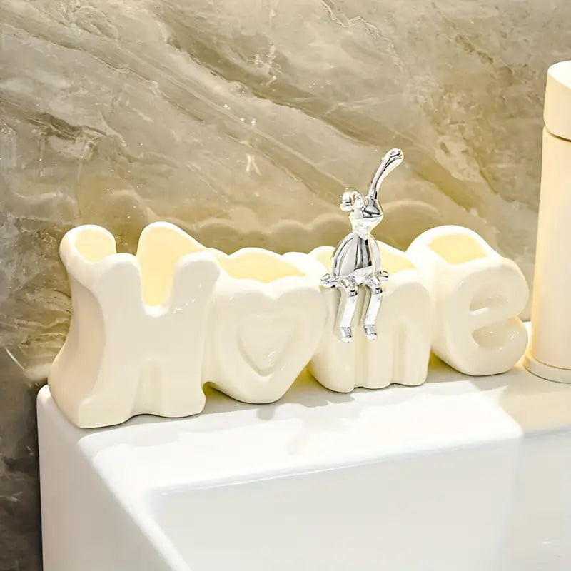 HOME Ceramic Toothbrush Holder