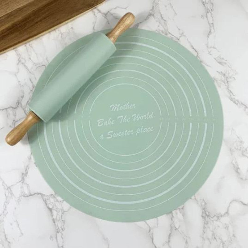 Round Non-stick Silicone Dough Mat
