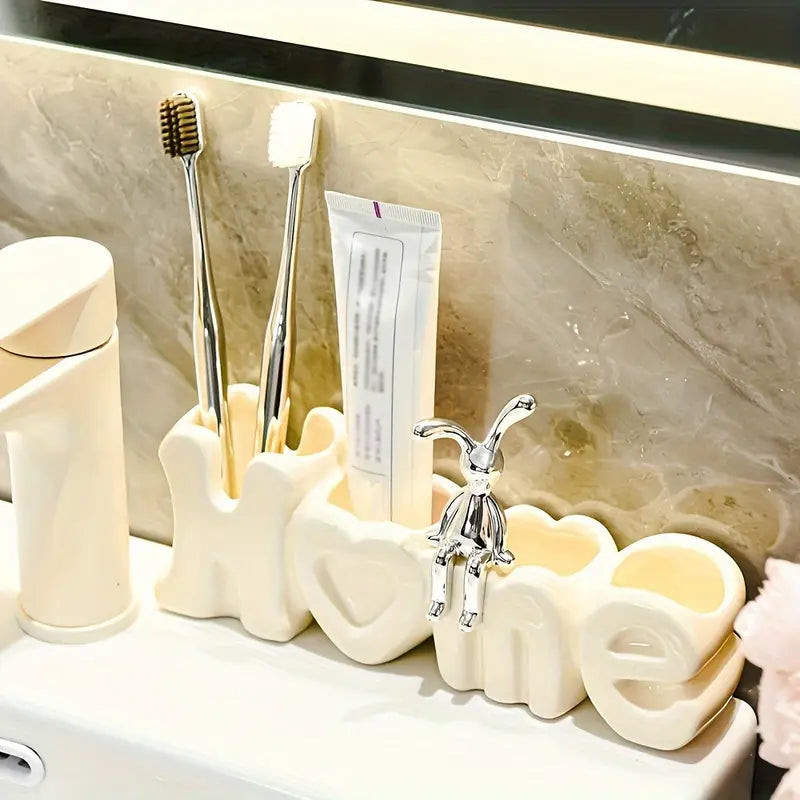 HOME Ceramic Toothbrush Holder