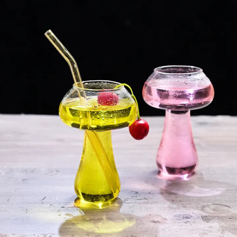 Creative Stylish Mushroom Shaped Glass