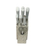 7-Piece Professional Knife Set – Durable Steel with Easy-Clean White Speckled Block
