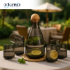 Luxe smoke glass carafe for online shopping in Pakistan