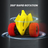 Rechargeable Radio Remote Control Stunt Somersault Race Car Vehicle Toy with Light for Kids|Boys|Girls (Multi-Color).