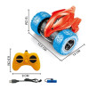 Rechargeable Radio Remote Control Stunt Somersault Race Car Vehicle Toy with Light for Kids|Boys|Girls (Multi-Color).