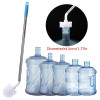Non-electric deep reach cleaning tool for hard-to-clean containers