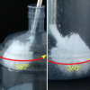 Multi-layer bristle bottle and jug scrubber for kitchen cleaning