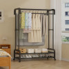 Freestanding Vertical Garment Organizer for Bedroom and Balcony, Space-Saving Design with Multiple Hanging Bars, Clothes Organizer Storage, Drying Racks
