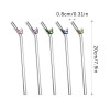 Glass Straws With Butterfly Eco Friendly Drinking