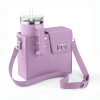 Leather Crossbody Bag With Stanley Cup Holder