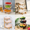 Elegant 3-Layer Serving Dish – Fruits, Snacks, and Desserts