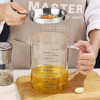 Oil Strainer Pot with Fine Mesh Strainer for Frying Oil Storage 1.2L