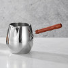 Turkish Coffee Maker with Wooden Handle for Home Use