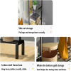 Double Pole Clothing Rack Freestanding Coat Hanger, Clothes Hanging Rails with Lower Storage Shelf