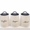 Elegant Ceramic Canister Set – Coffee, Sugar & Tea Storage Jars