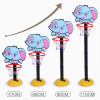 Kids Basketball Hoop Stand Kit Adjustable with Ball Pump