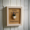 Rustic Wall Key Organizer – Love is the Key Design