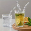 Reusable Glass Straws Set – 5-Piece with Cleaning Brush Included