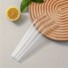 Glass Drinking Straws – 5-Piece Reusable Set with Cleaning Brush