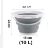 Multifunctional 10L Silicone Bucket