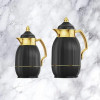 Arabic Coffee Thermos With Stylish Golden Handle Set of 2