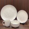 Premium Porcelain Dinner Set with  White Mozzaik Style
