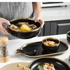 Elegant ceramic dinner set for 6