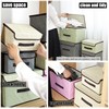Fabric Cube Storage Box, Imitation Linen Storage Bin with Lid, Quilt Clothes Storage Bag, Non-woven Storage Basket, Multipurpose Practical Sundries Box, Large Capacity Household Storage Organizer