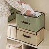 Fabric Cube Storage Box, Imitation Linen Storage Bin with Lid, Quilt Clothes Storage Bag, Non-woven Storage Basket, Multipurpose Practical Sundries Box, Large Capacity Household Storage Organizer