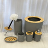 6-Piece Grey Bathroom Accessories Set – Modern Design for Home