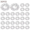 PACK OF 30 FOOD GRADE ALUMINUM FOIL COVERS – REUSABLE FOOD INSULATION & STORAGE LIDS FOR COOKING AND KITCHEN USE