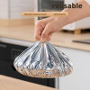PACK OF 30 FOOD GRADE ALUMINUM FOIL COVERS – REUSABLE FOOD INSULATION & STORAGE LIDS FOR COOKING AND KITCHEN USE