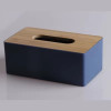 Modern Tissue Box Holder With Bamboo Lid