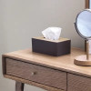 Modern Tissue Box Holder With Bamboo Lid