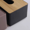 Modern Tissue Box Holder With Bamboo Lid